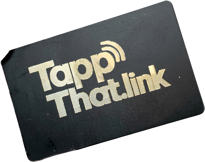 Collectable Creator Community membership card — a TappThat.link premium digital business card